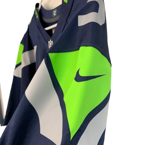 Nike NFL Seahawks Russell Wilson Jersey XL On Field Navy EUC 7717 - Picture 6 of 10